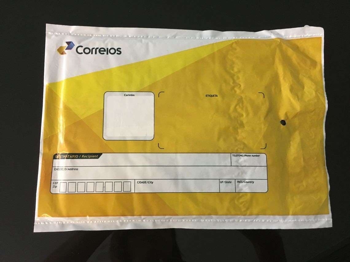 envelope plástico bolha correios