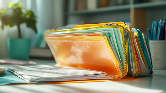 Envelope plástico com zíper: Praticidade e Organização