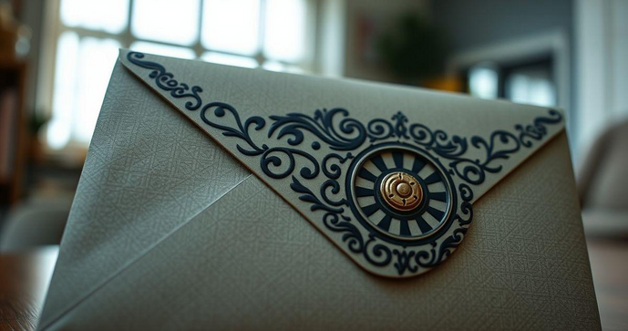 Envelope de segurança personalizado para proteger suas informações confidenciais