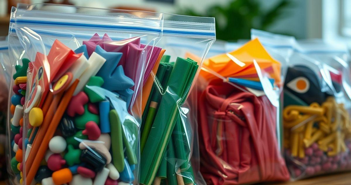 Saco plástico com zíper é a solução ideal para organização e armazenamento eficiente