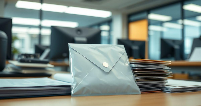 Envelope plástico A4 como solução ideal para organização e proteção de documentos