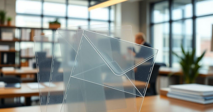 Envelope transparente como a opção ideal para suas apresentações