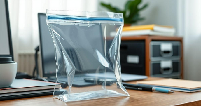 Saco plástico com zíper é a solução ideal para organização e armazenamento eficiente